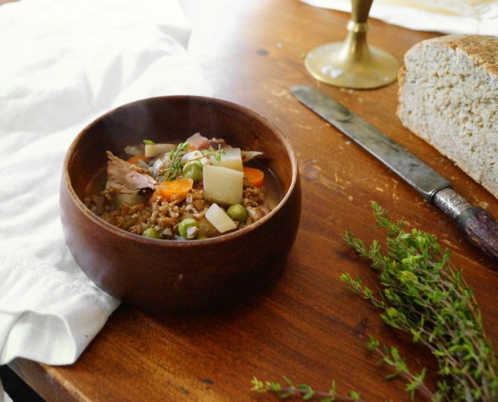 Chicken and Spent Grain Stew